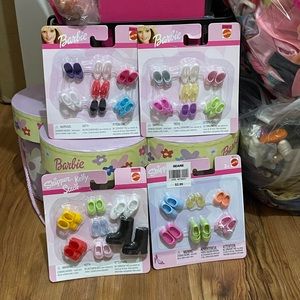 Barbie Skipper Stacie and Kelly shoes set lot of 4